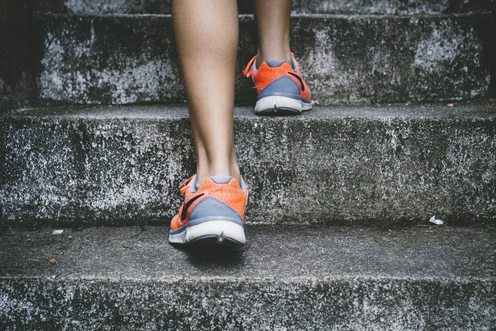 Runner training outdoors for endurance