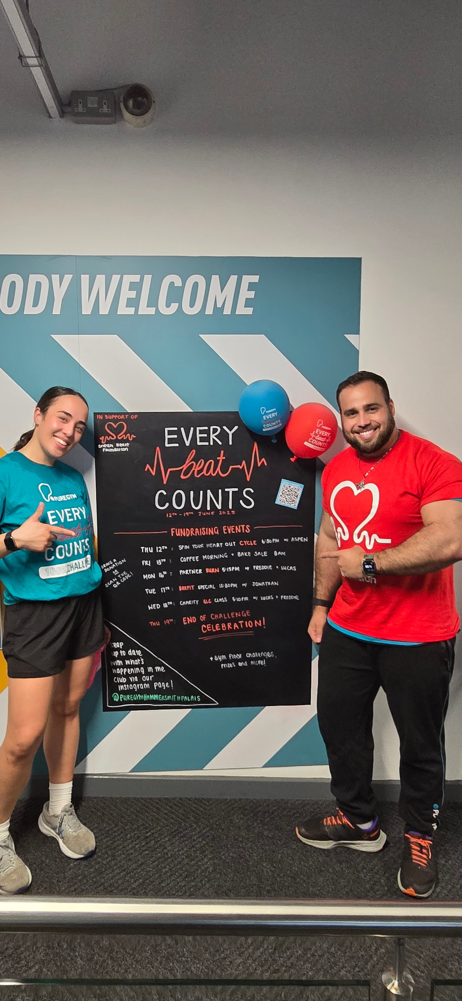 Andre reviewing training and nutrition data with a client